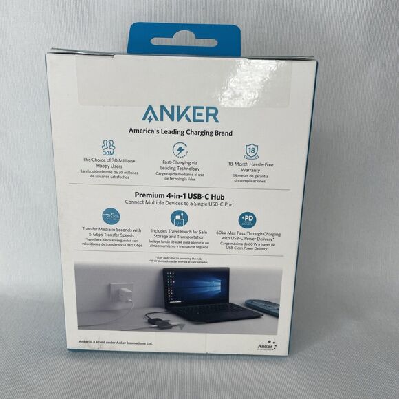 Anker 4-in-1 Premium Hub, Power Expand PD 10Gbps Data Hub, USB-C Power Hub #1 - Picture 3 of 3